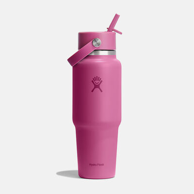 32 oz Wide Mouth Travel Bottle with Flex Straw Cap בקבוק פיה נפתחת